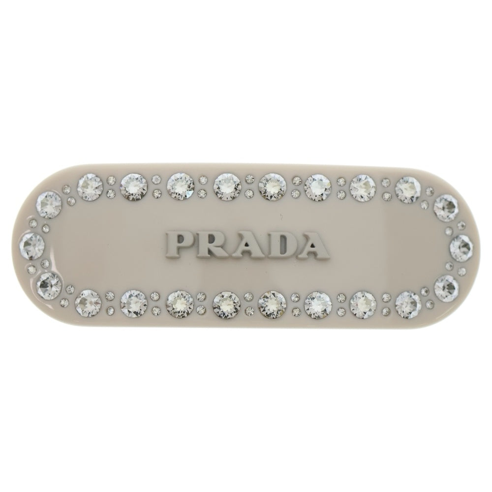 PRADAヘアクリップ PRADA(プラダ) Hair Clip F03VZ ヘアクリップ ロゴラインストーン