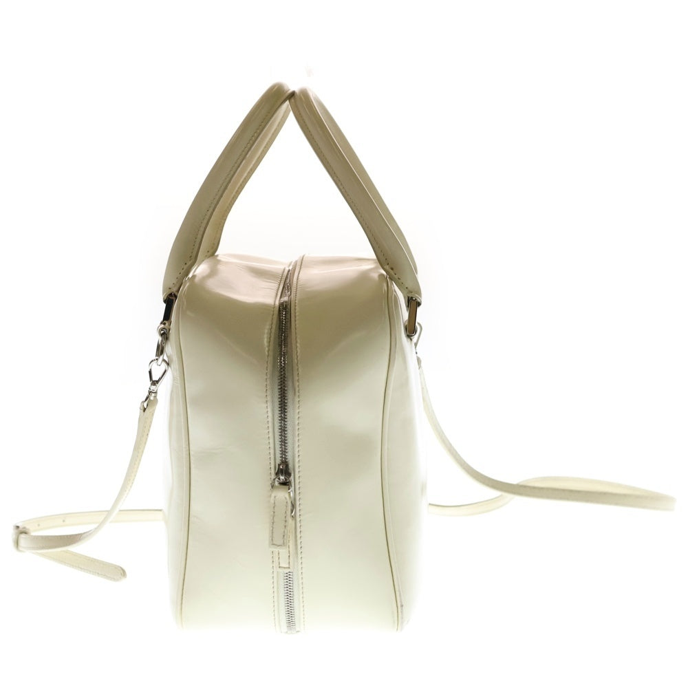 JIL SANDER(ジルサンダー) アイボリー レザーロゴバッグ 2WAY