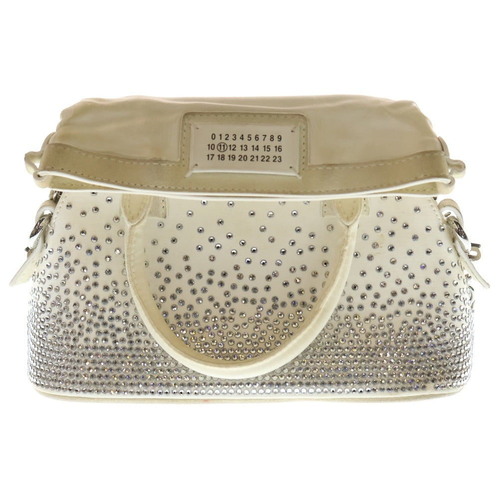 Maison Margiela(メゾンマルジェラ) ラインストーンショルダーバッグ レディース アイボリー SB2WG0005