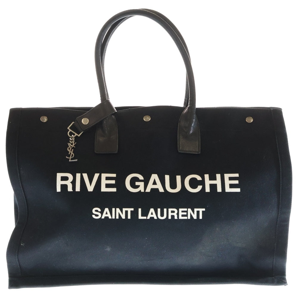 SAINT LAURENT PARIS(サンローランパリ) RIVE GAUCHE TOTE BAG リヴゴーシュトートバッグ GNR509415 ブラック レディース
