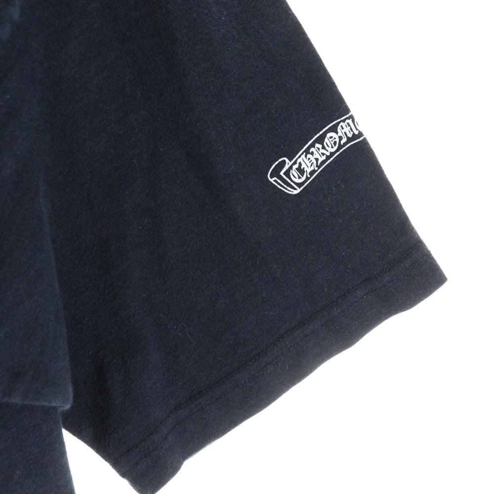 CHROME HEARTS(クロムハーツ) OLD オールドモデル バックスクロールラベルプリント 胸ポケット 半袖Tシャツ カットソー ブラック