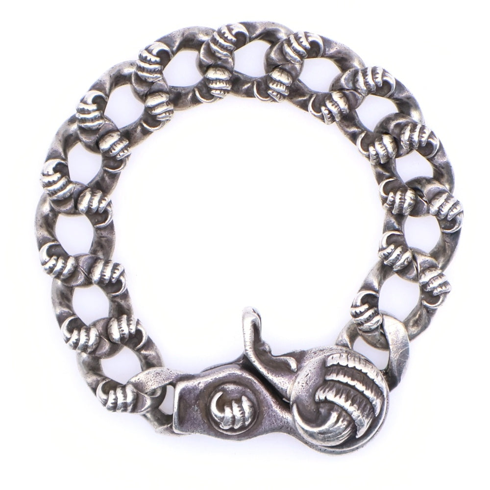 CHROME HEARTS(クロムハーツ) CROW CHN LNK クロウリンククリップ シルバーブレスレット 12LINK