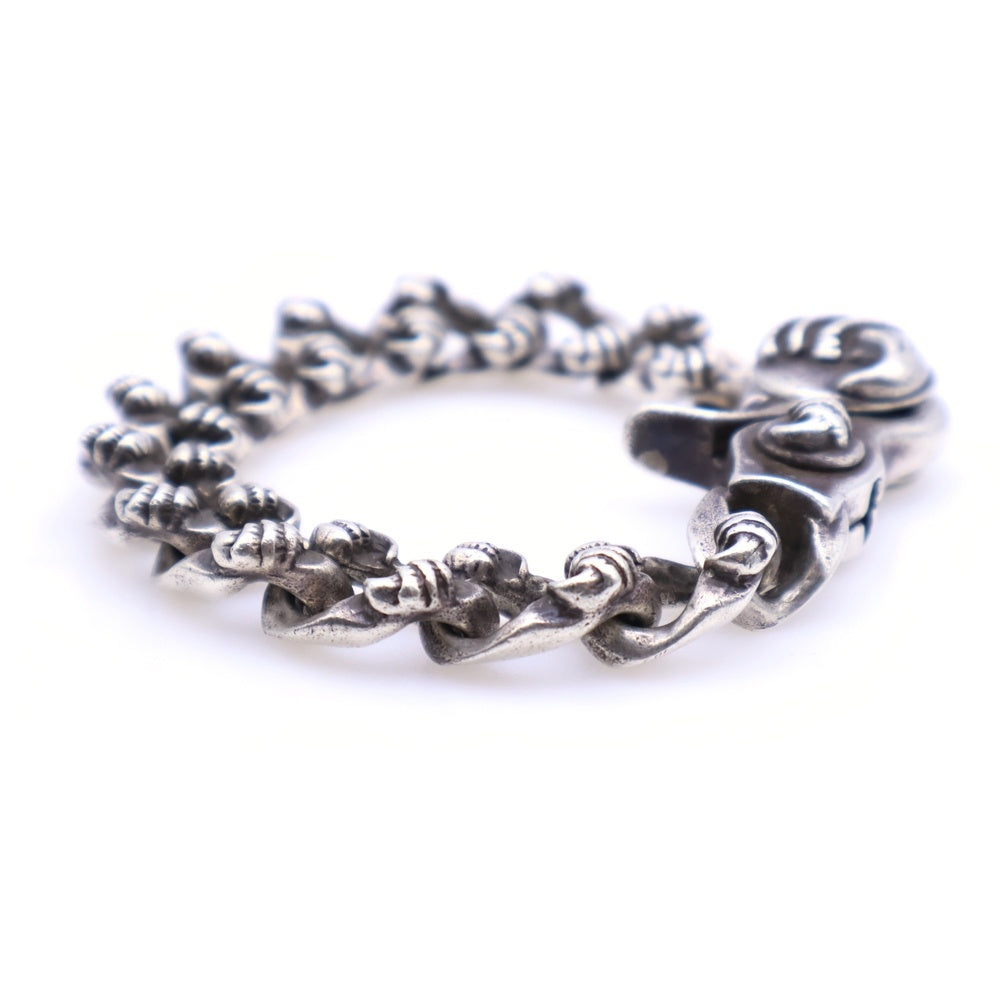 CHROME HEARTS(クロムハーツ) CROW CHN LNK クロウリンククリップ シルバーブレスレット 12LINK