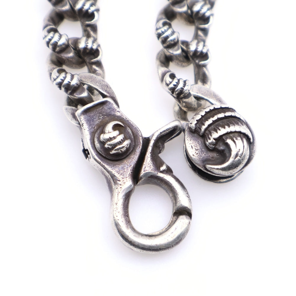 CHROME HEARTS(クロムハーツ) CROW CHN LNK クロウリンククリップ シルバーブレスレット 12LINK