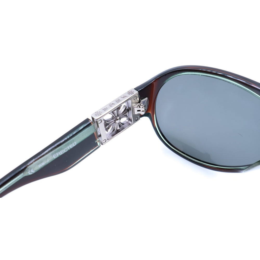 CHROME HEARTS(クロムハーツ) ERECTED CHクロス サングラス アイウェア ブラウン