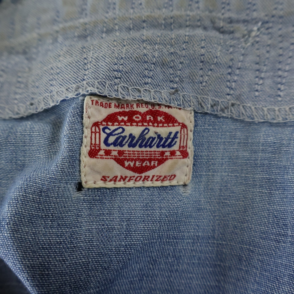 CARHARTT(カーハート) HEART TAG DENIM SHIRT 復刻 ハートタグ デニム シャツ インディゴ E746-CH180