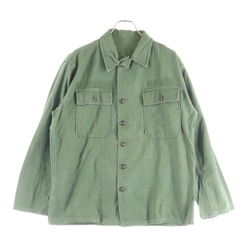 VINTAGE(ヴィンテージ) 40s US ARMY M-47 HBT ヘリンボーン ファティーグ 長袖シャツ カーキ