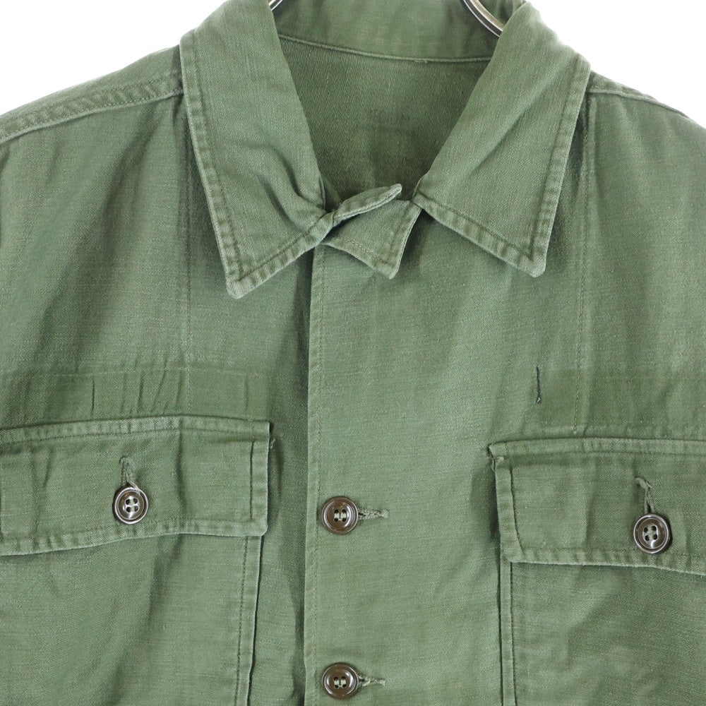 VINTAGE(ヴィンテージ) 40s US ARMY M-47 HBT ヘリンボーン ファティーグ 長袖シャツ カーキ