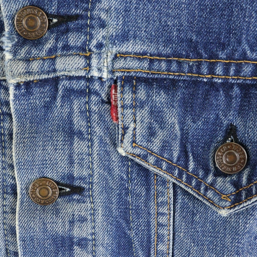 Levi's(リーバイス) 60s-70s VINTAGE 70505 BIG-E ボタン裏刻印524 ブランケット付きデニムトラッカージャケット インディゴ