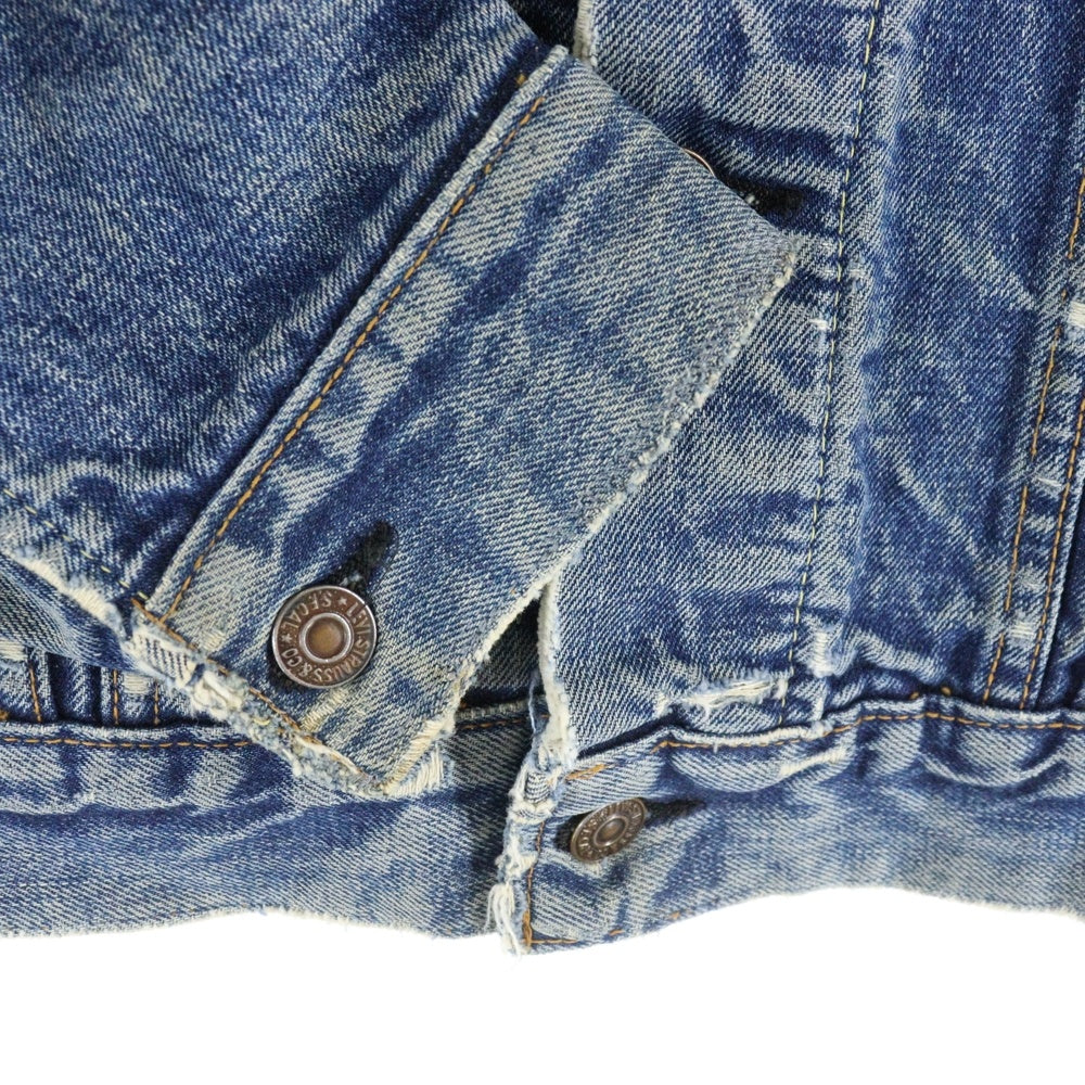 Levi's(リーバイス) 60s-70s VINTAGE 70505 BIG-E ボタン裏刻印524 ブランケット付きデニムトラッカージャケット インディゴ