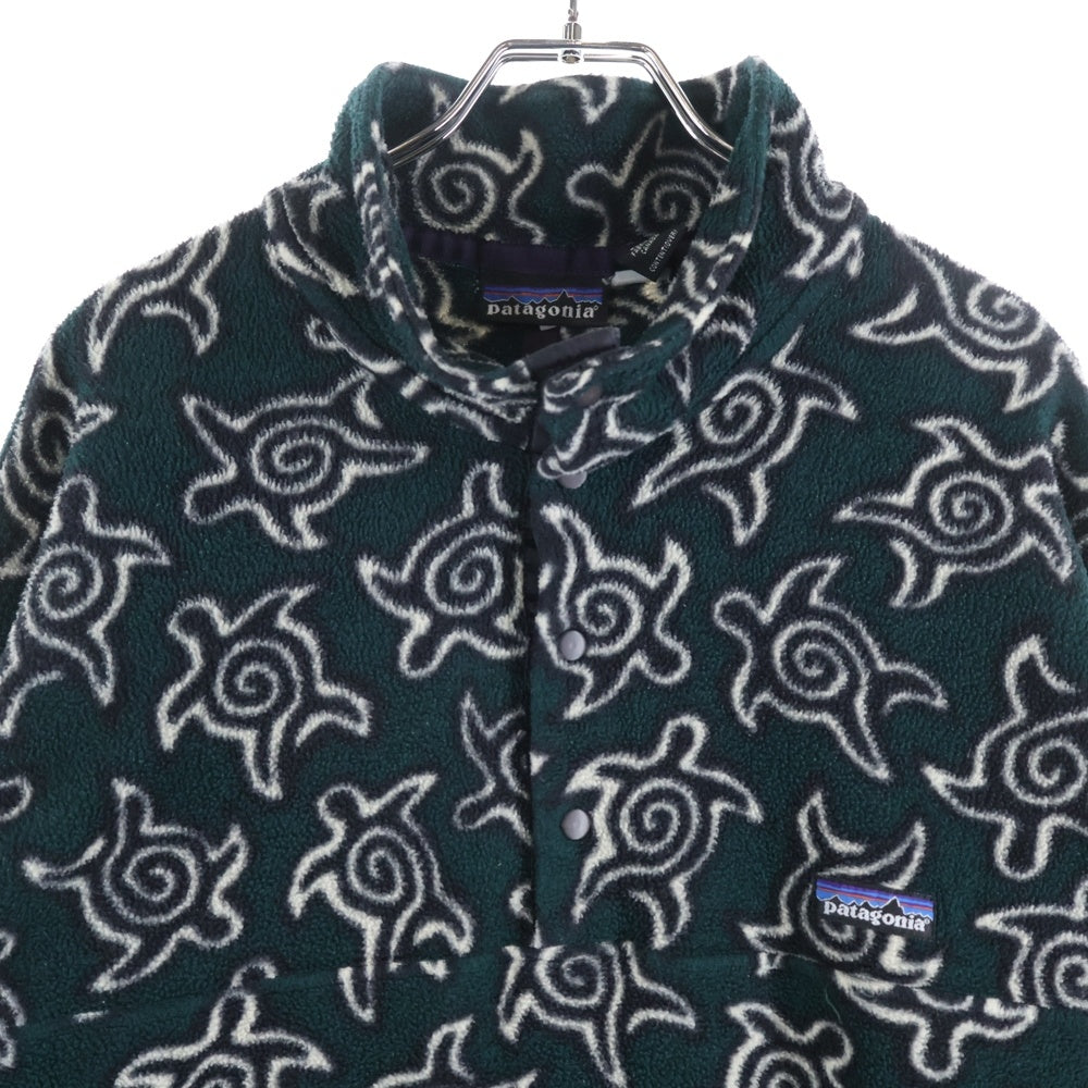 PATAGONIA(パタゴニア) 90S VINTAGE ZEN TURTLES SNAP T ゼン タートルズ スナップ ティー プルオーバー フリース カーキ