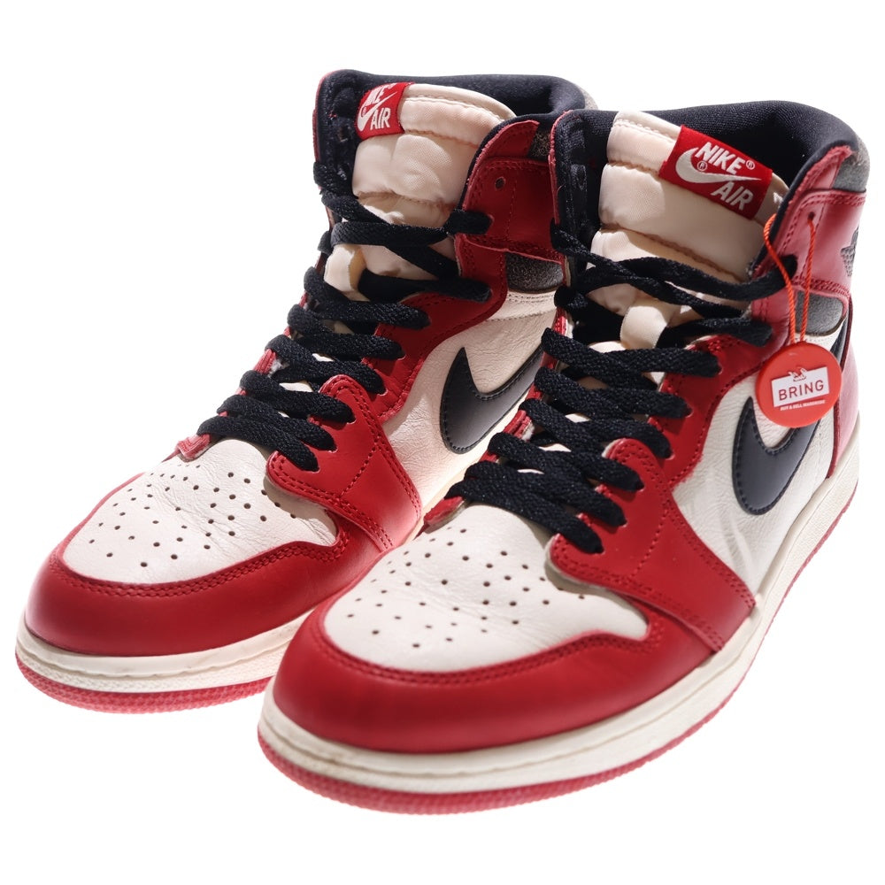 NIKE(ナイキ) AIR JORDAN 1 HIGH OG LOST & FOUND CHICAGO DZ5485-612 エアジョーダン1 ロスト ファウンド シカゴ ハイカットスニーカー ホワイト/レッド US11/29cm