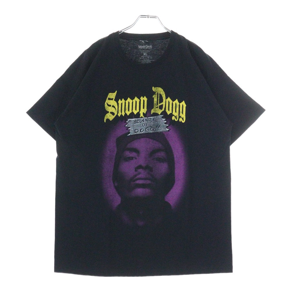 VINTAGE(ヴィンテージ) 00S SNOOP DOGG BE WARE OF DOGG スヌープドッグ フェイスプリント 半袖Tシャツ カットソー ブラック