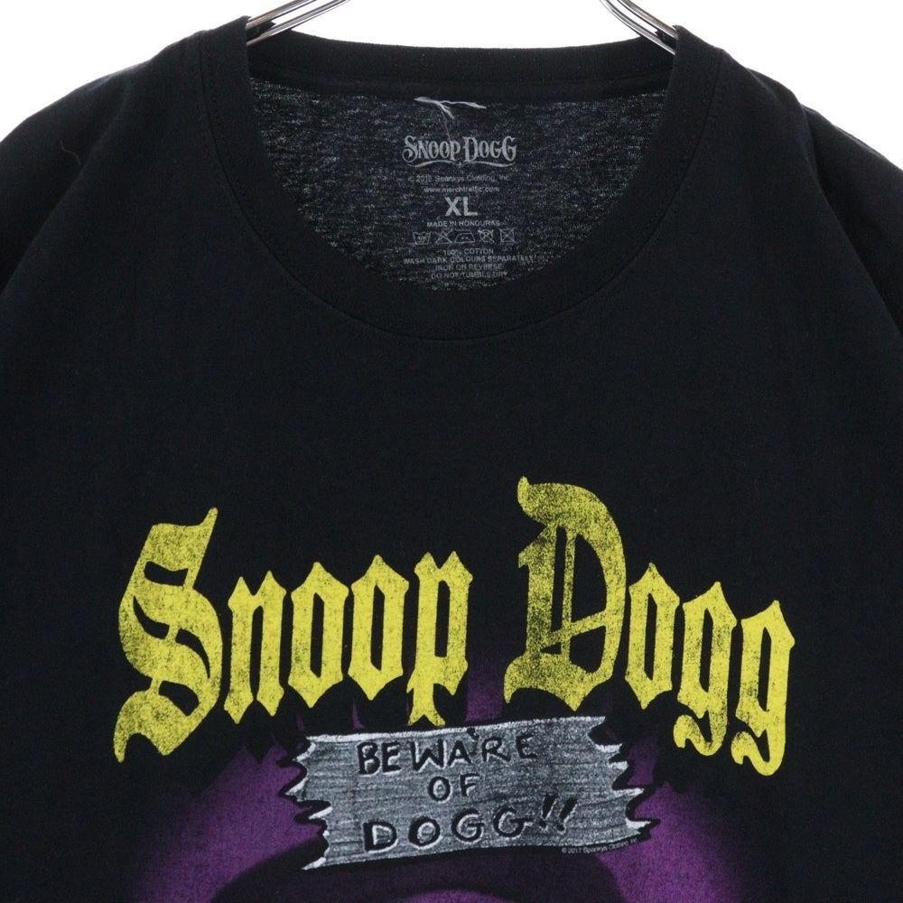 VINTAGE(ヴィンテージ) 00S SNOOP DOGG BE WARE OF DOGG スヌープドッグ フェイスプリント 半袖Tシャツ カットソー ブラック