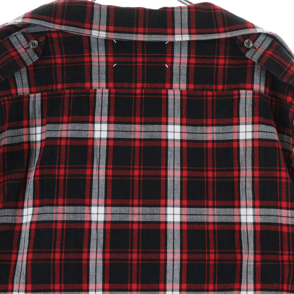 Maison Martin Margiela(メゾンマルタンマルジェラ) 17ss REBUILD CHECK L/S SHIRT 再構築 ドッキング チェックシャツ S50DL0301