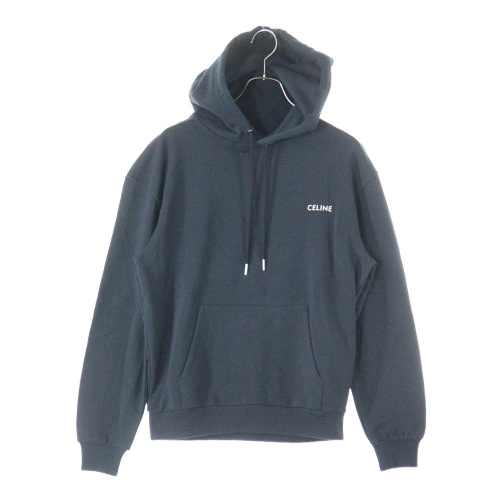 CELINE グラデーションロゴ パーカー ブラック CELINE(セリーヌ) ロゴプリントプルオーバー パーカー 2Y958670Q ブラック