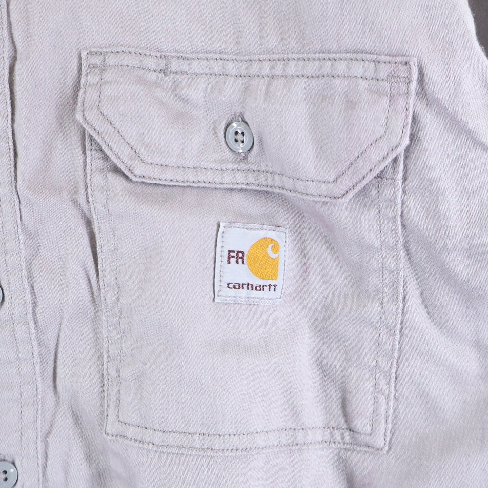 CARHARTT(カーハート) COTTON BD L/S SHIRT ボタンダウン 長袖シャツ グレー FRS003