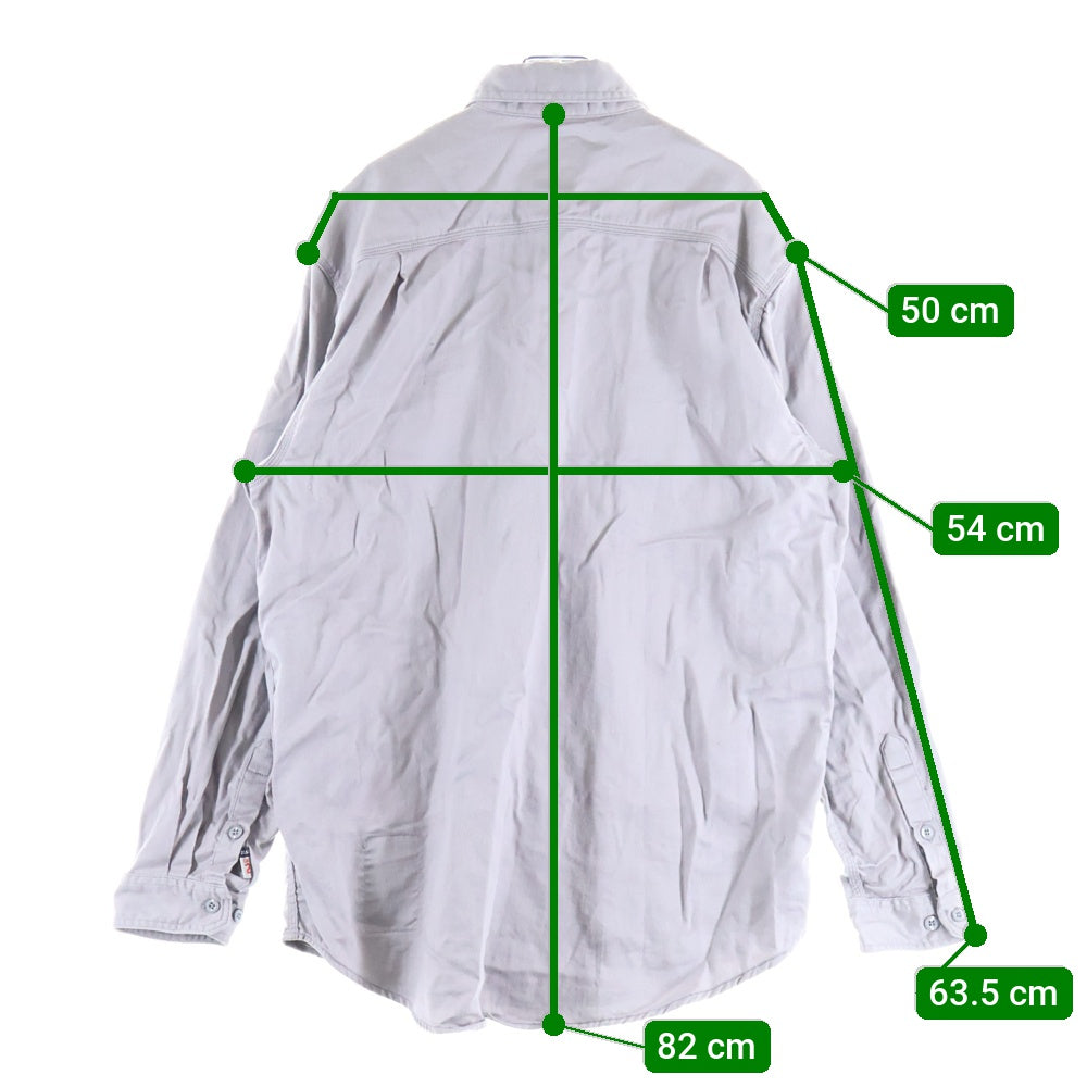 CARHARTT(カーハート) COTTON BD L/S SHIRT ボタンダウン 長袖シャツ グレー FRS003