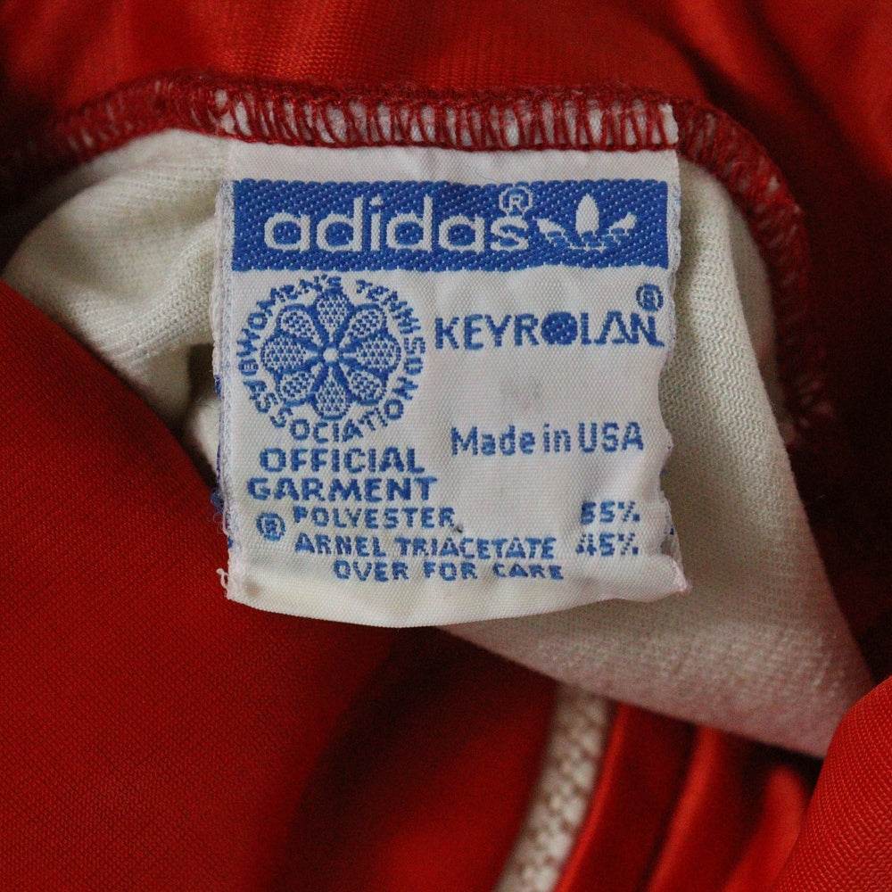 adidas(アディダス) 70-80S TRACK JACKET KEYROLAN トレフォイルロゴ トラックジャケット ジャージ レッド/ホワイト