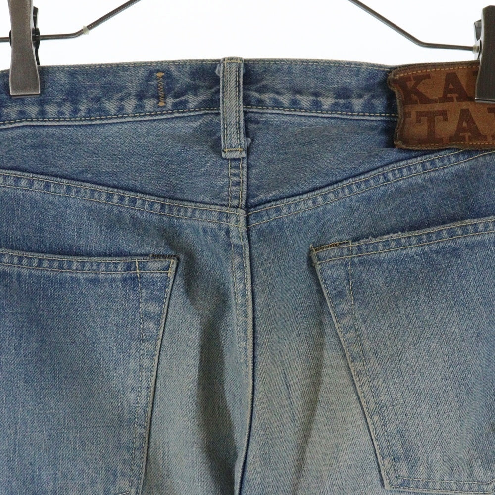 KAPITAL(キャピタル) DAMAGED DENIM PANTS 刺し子 ダメージ加工ジーンズ デニムパンツ デニムパンツ インディゴ EK-780