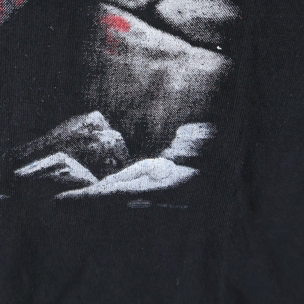 VINTAGE(ヴィンテージ) 90s SLAYER LIVE INTRUSION TEE WINTERLANDボディ スレイヤー 両面プリント 半袖Tシャツ クルーネックカットソー ブラック