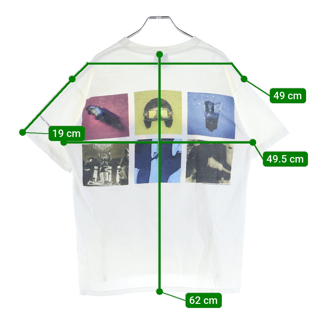 VINTAGE(ヴィンテージ) 90s KINGCRIMSON THRAK 1995 brockumボディ キング クリムゾン 両面プリント 半袖Tシャツ ホワイト