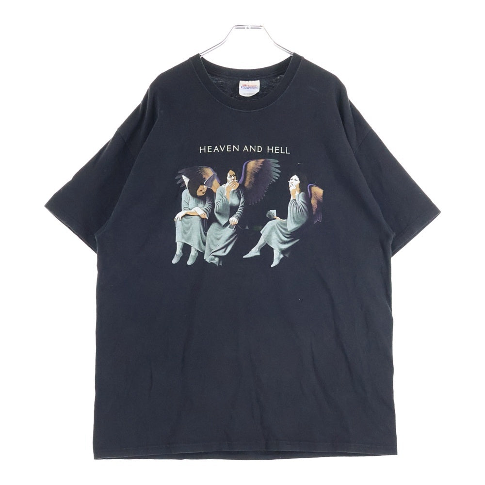 VINTAGE(ヴィンテージ) 00s BLACK SABBATH HEAVEN AND HELL HANESボディ ブラックサバス 両面プリント 半袖Tシャツ ブラック