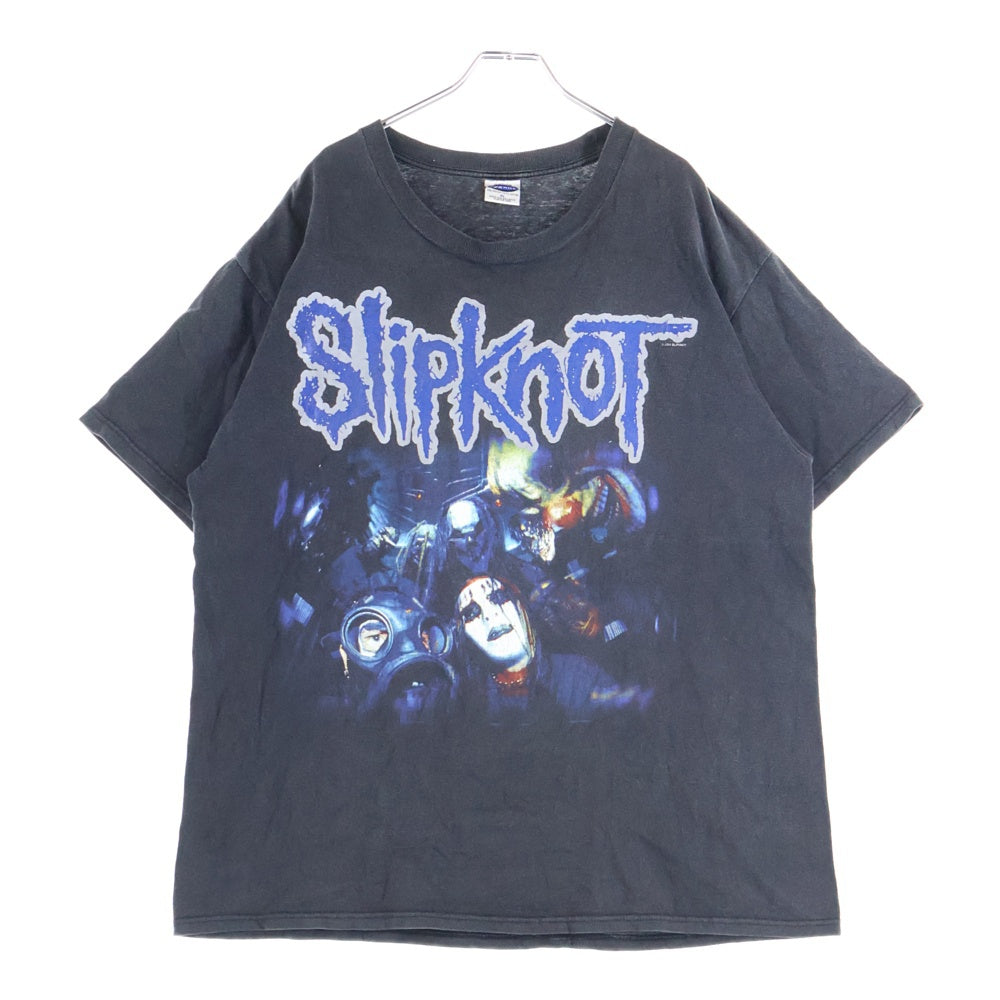 VINTAGE(ヴィンテージ) 00s SLIPKNOT DOUBLE SIDE MEMBER TEE 2001 CYGNUSボディ スリップノット バンド 両面プリント 半袖Tシャツ ブラック