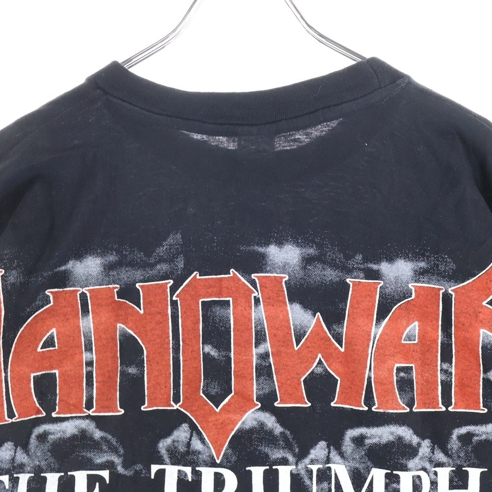 VINTAGE(ヴィンテージ) 90s MANOWAR THE TRIUMPH OF STEEL TEE ノウォー 半袖Tシャツ バンドTシャツ ブラック
