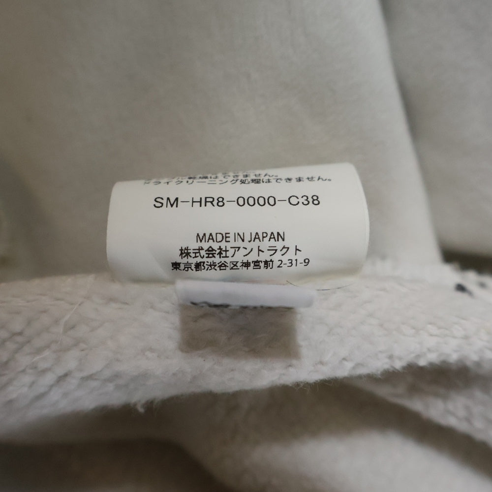 SAINT MICHAEL(セントマイケル) X BerBerJin BJ CREW NECK SWEAT YOUNG WHITE SM-HR8-0000-C38 ×ベルベルジン クルーネックスウェット ヤング ホワイト ダメージ加工