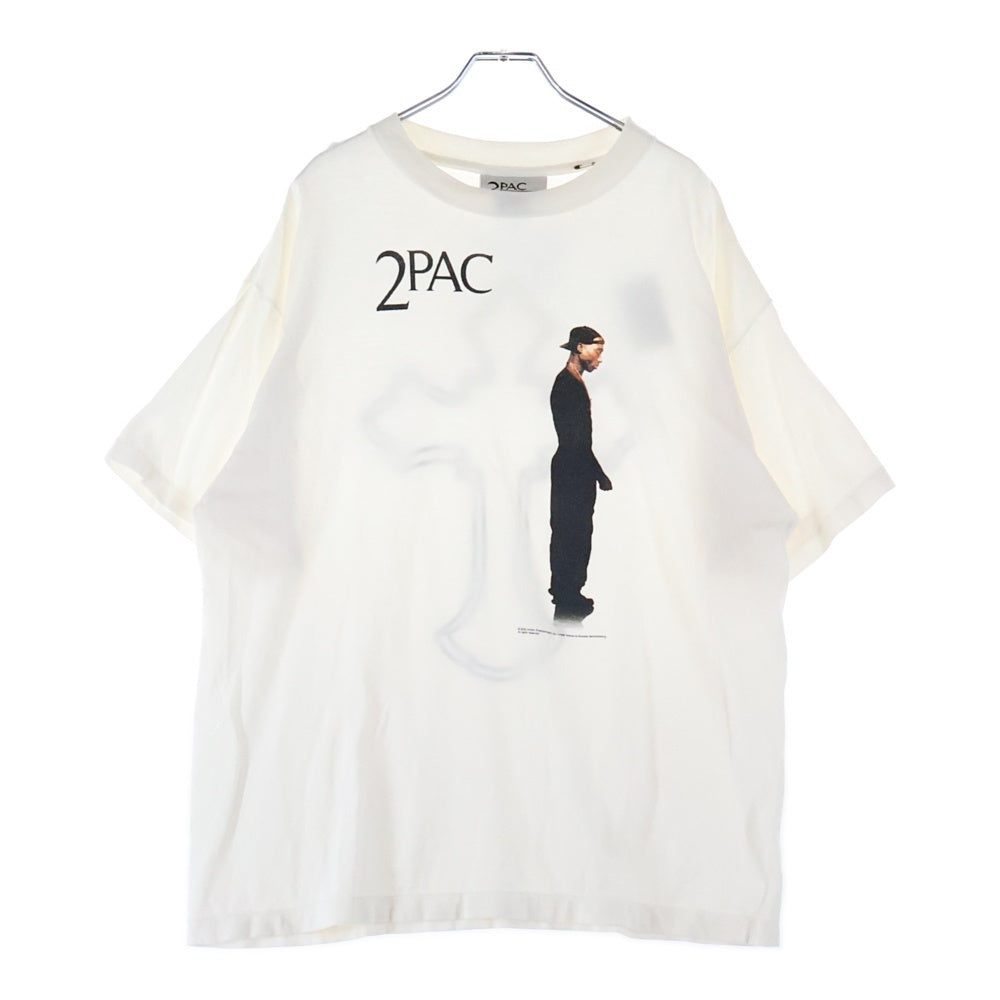 SAINT MICHAEL(セントマイケル) 2PAC 2PC_SS TEE SM-HR8-000-C15 半袖Tシャツ プリント ホワイト
