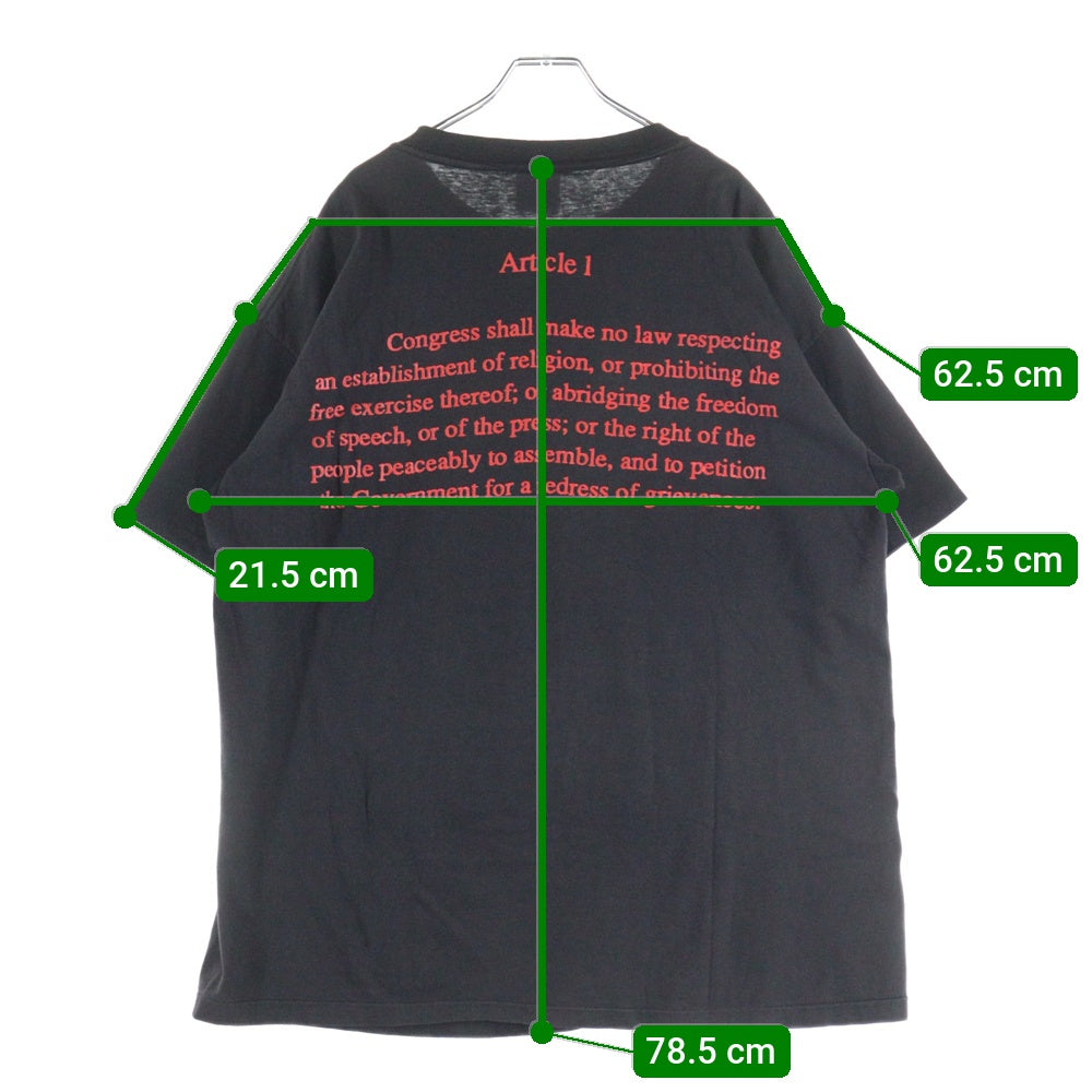 VINTAGE(ヴィンテージ) 90s JANE'S ADDICTION ARTICLE1 BROCKUMタグ ジェーンズアディクション 両面プリント 半袖Tシャツ ブラック