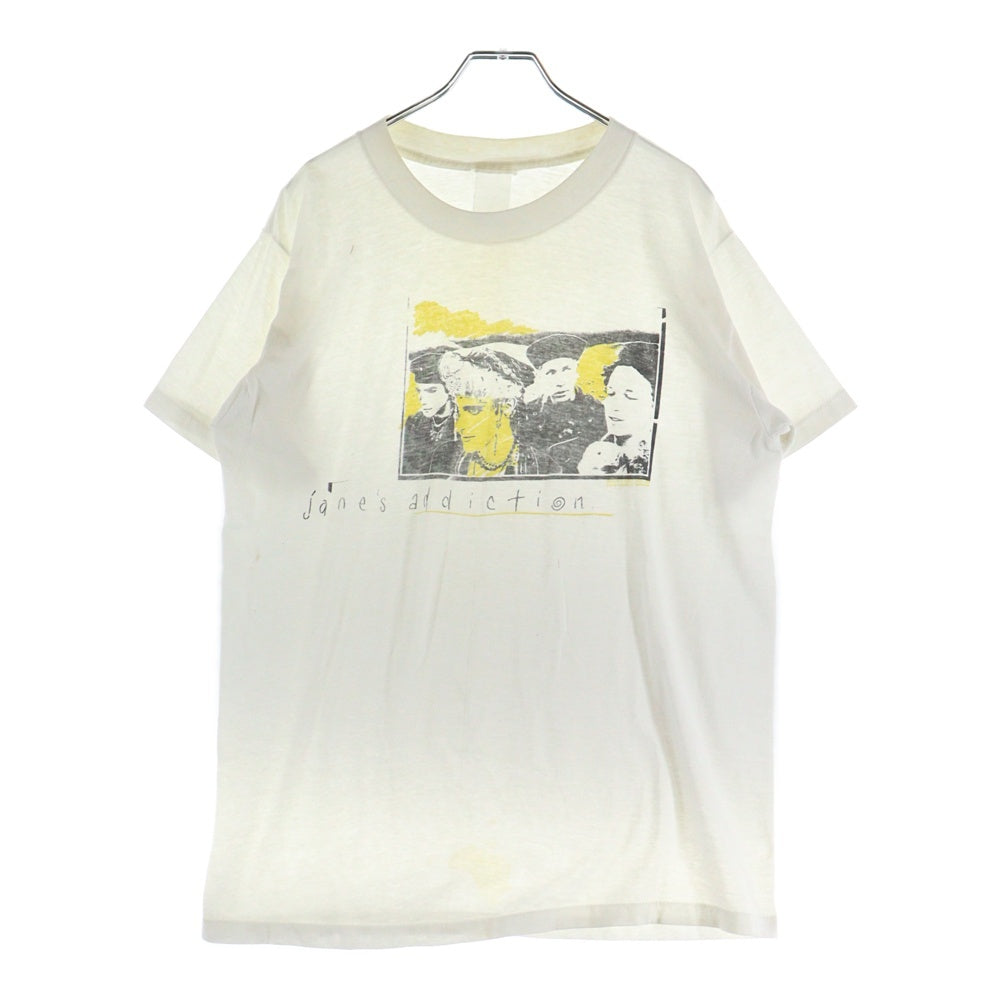 VINTAGE(ヴィンテージ) 80s JANE'S ADDICTION Nothing's Shocking 1988 ジェーンズアディクション 半袖プリントTシャツ ホワイト