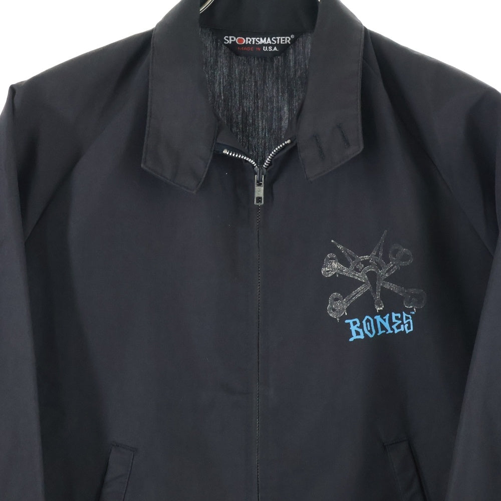 POWELL PERALTA(パウエルペラルタ) 80S VINTAGE SPORTMASTER BONES ZZIP UP BLOUSSON スポーツ マスター ジップアップ ブルゾン ブラック