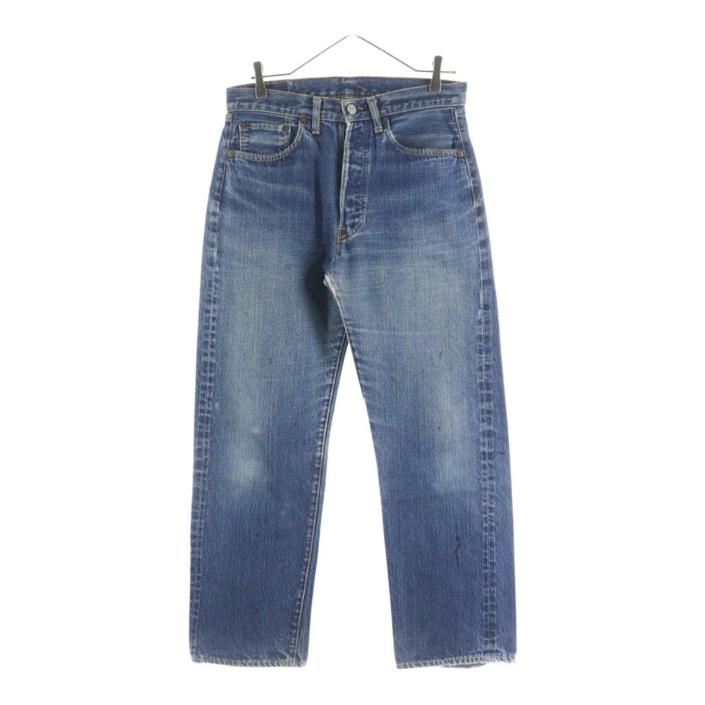 Levi's(リーバイス) 60-70s 501 BIGE後期 並行ステッチ 不均等V ボタン裏無刻印 ストレートデニムパンツ インディゴ