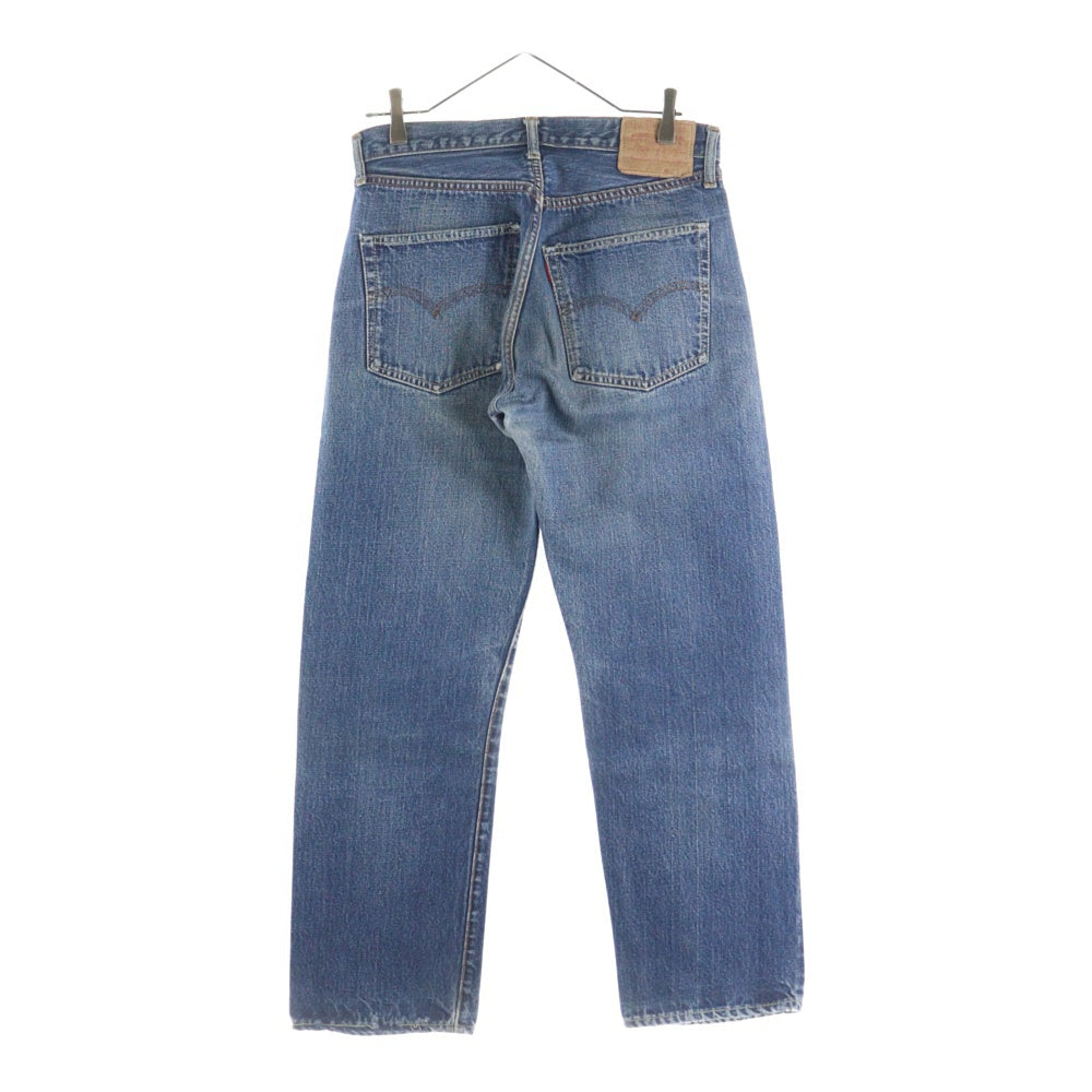 Levi's(リーバイス) 60-70s 501 BIGE後期 並行ステッチ 不均等V ボタン裏無刻印 ストレートデニムパンツ インディゴ