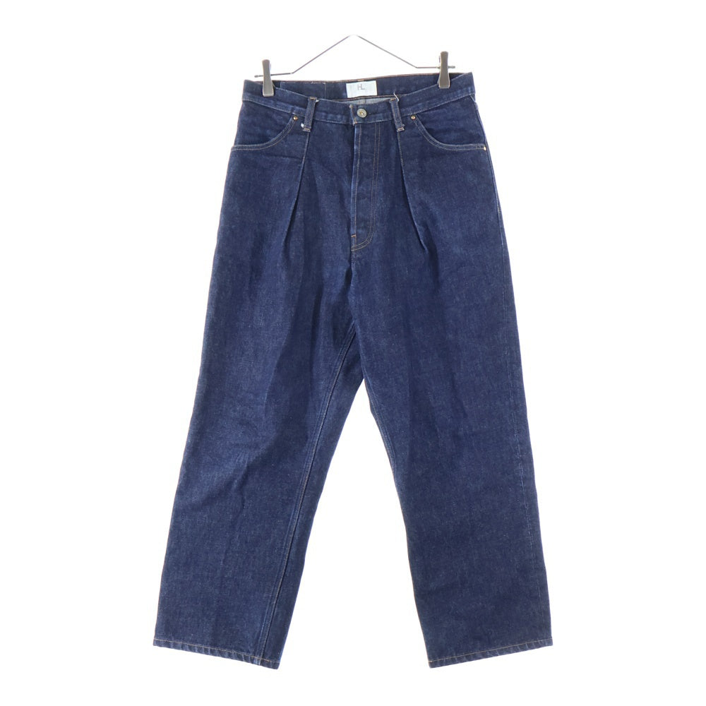 HERILL(ヘリル) 15oz 4PK TUCK DENIM PANTS タック入り デニムスラックス ワイドトラウザーズ リジット ジーンズ インディゴ 21-030-HL-8000-1