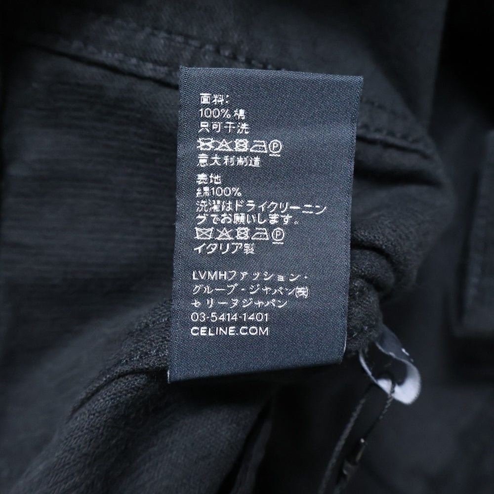 CELINE(セリーヌ) Corduroy Trucker Jacket ロゴワッペンコーデュロイトラッカージャケット 2Q757665W 08LH ブラック