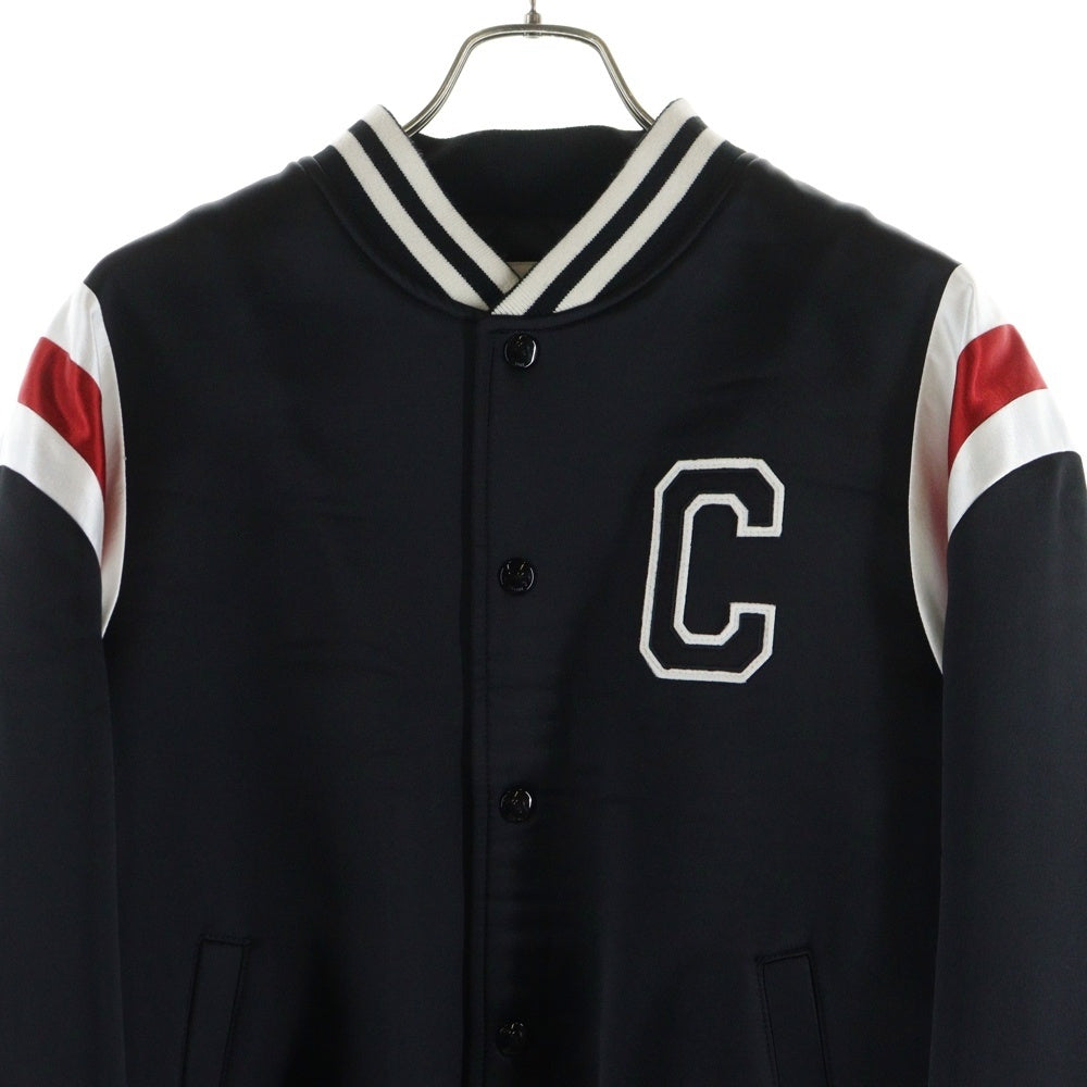 CELINE(セリーヌ) Cパッチ サテン ボンバージャケット ブルゾン ブラック 2W867532T
