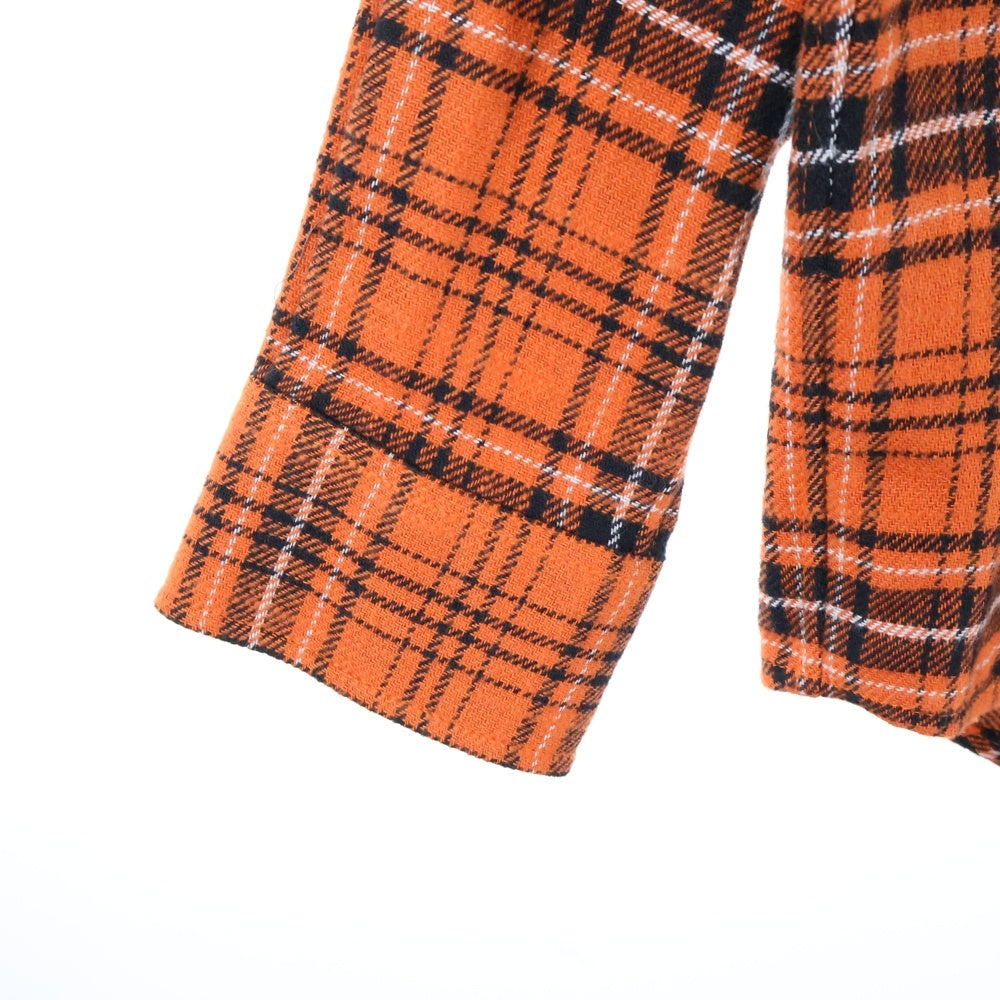 CELINE(セリーヌ) Check Cotton Oversized Shirt 2C486554T チェック柄 コットン オーバーサイズ長袖シャツ オレンジ