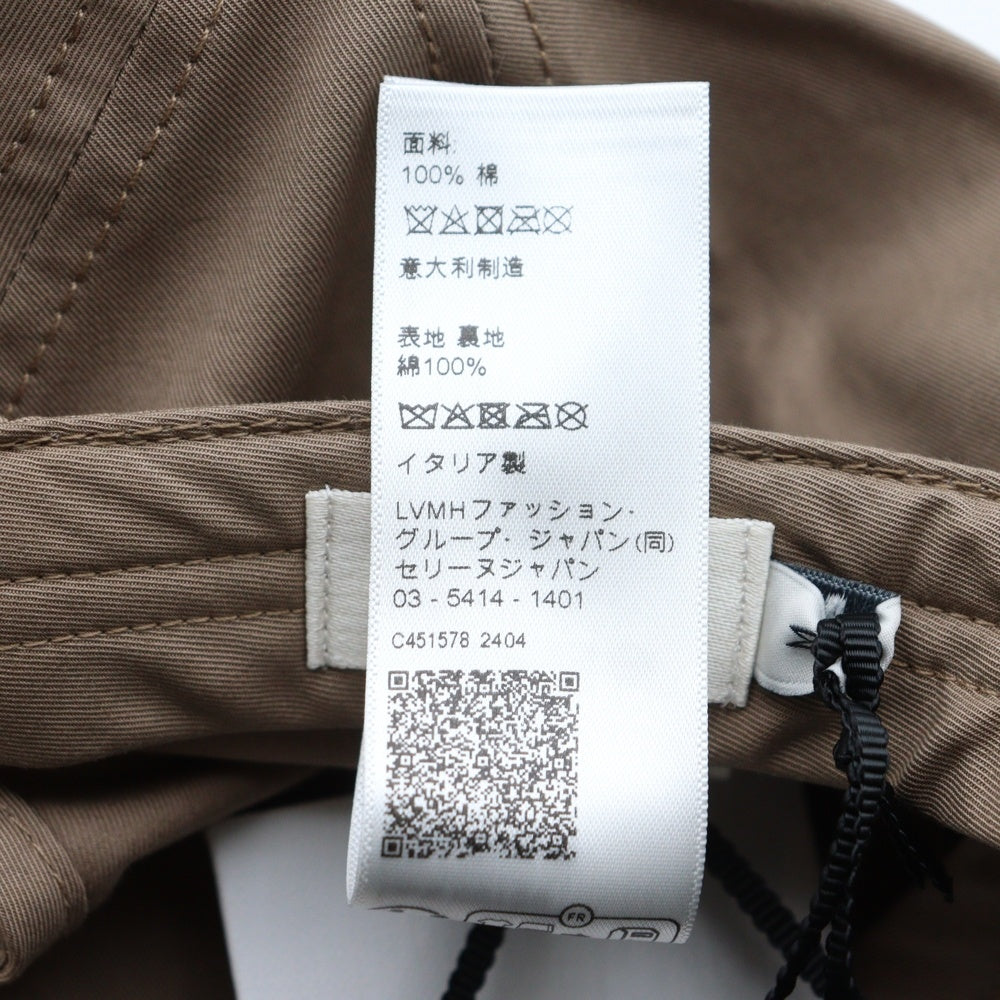 CELINE(セリーヌ) トリオンフ ロゴ刺繍 ベースボールキャップ コットン ベージュ 2AUT6969P.09RE