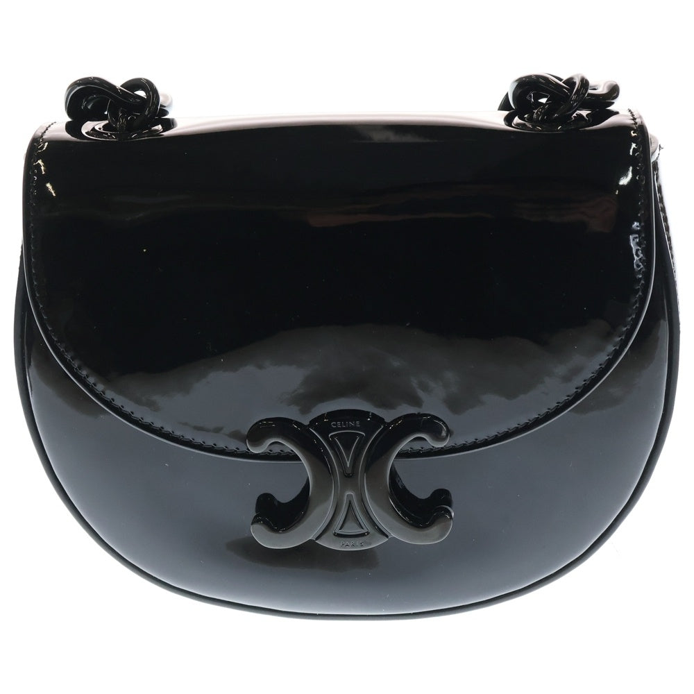 CELINE(セリーヌ) SMALL BESACE MARLEY BAG 118433GAH 38NN スモール ブザス マーリー バッグ パテントカーフスキン ハンドバッグ レディース