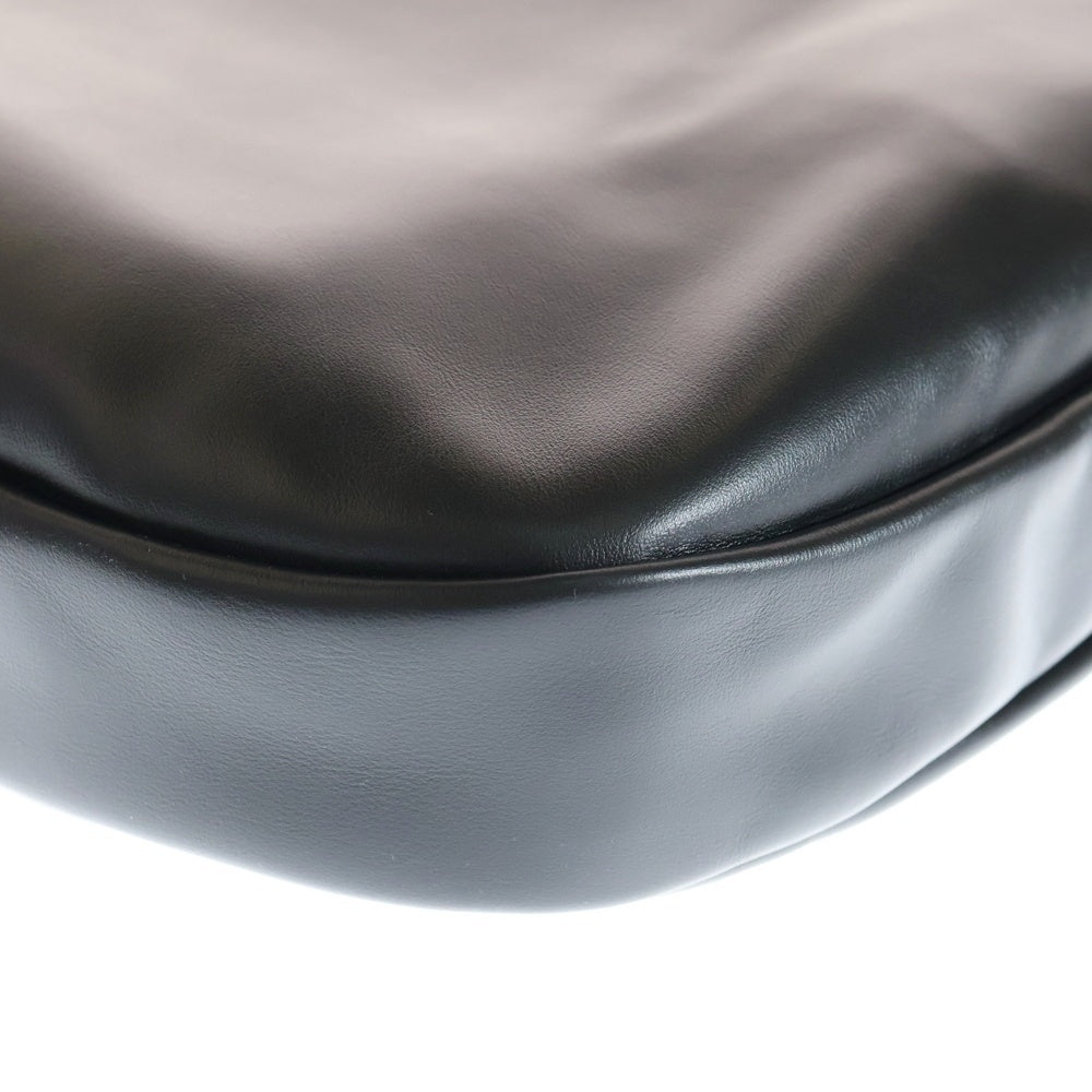 miumiu(ミュウミュウ) SOFTY HOBO BAG 5BBC155 ソフトカーフスキン ホーボー バッグ ブラック レディース