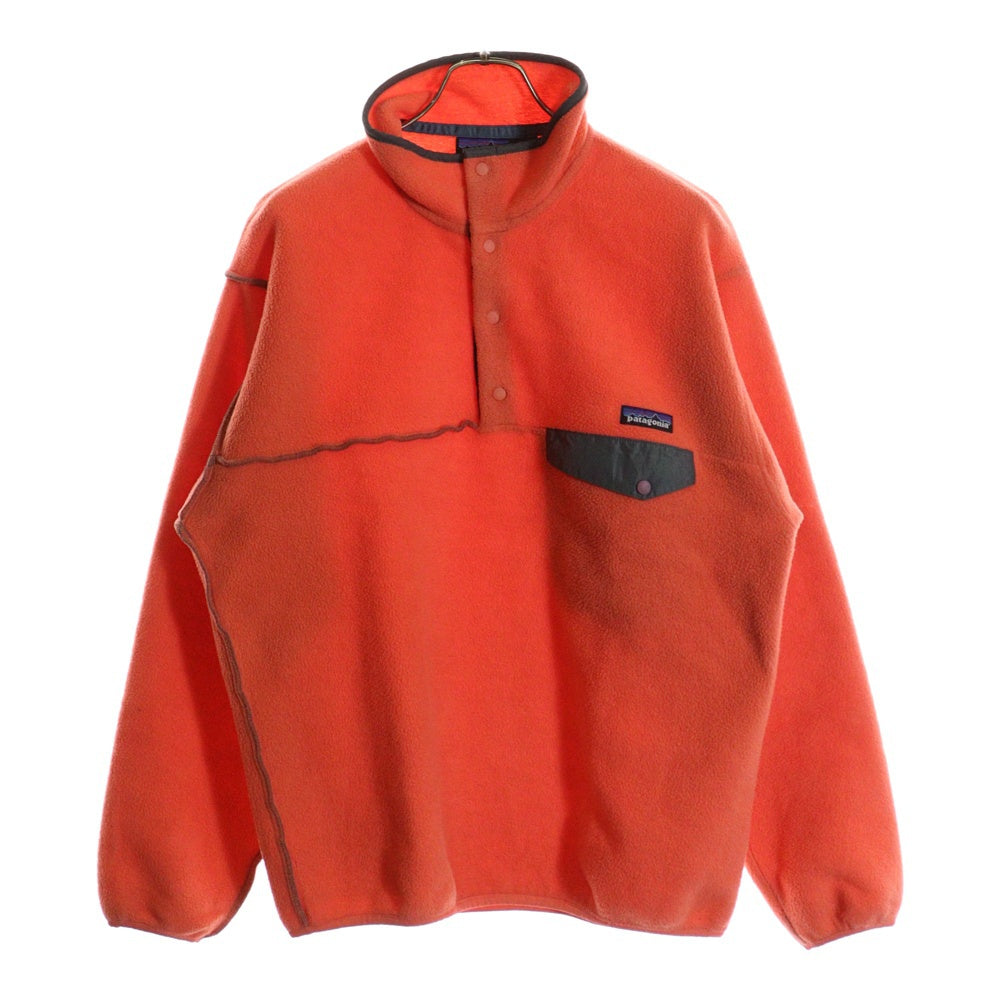 PATAGONIA(パタゴニア) 90S INSIDE OUT SEAMS SNAP-T SYNCHILLA FLEECE JACKET 98年製 インサイドアウト フリース ジャケット サーモンピンク オレンジ
