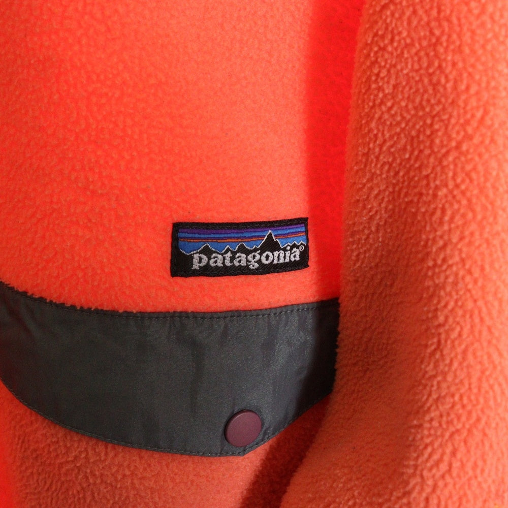 PATAGONIA(パタゴニア) 90S INSIDE OUT SEAMS SNAP-T SYNCHILLA FLEECE JACKET 98年製 インサイドアウト フリース ジャケット サーモンピンク オレンジ