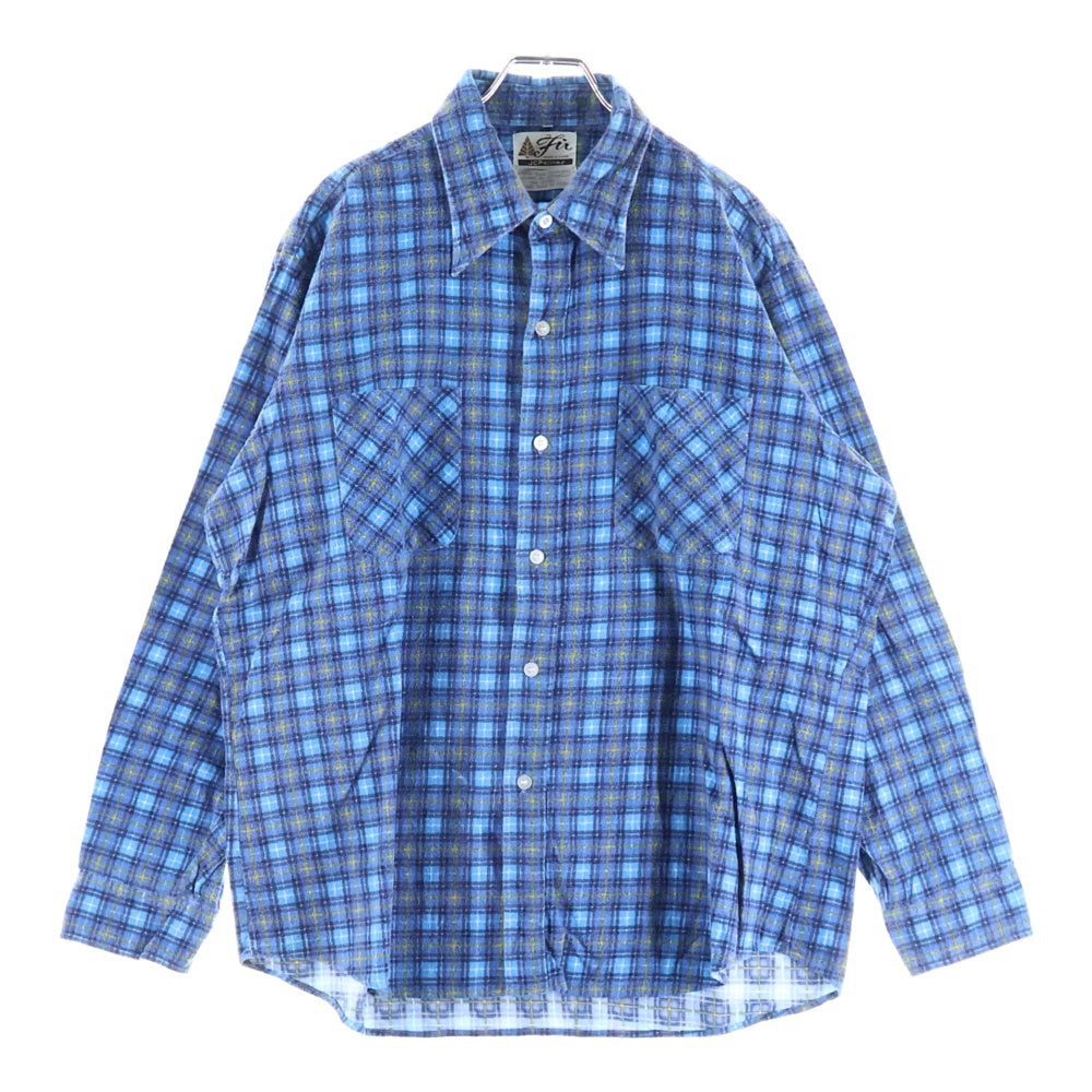 VINTAGE(ヴィンテージ) FIN JC PENNEY CHECK SHIRT ブルー