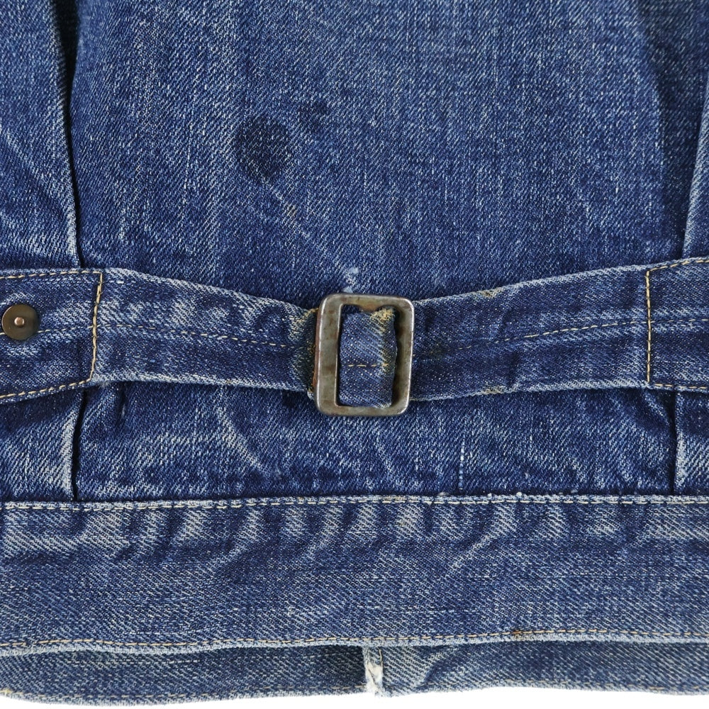 Levi's(リーバイス) 40-50S 506XX 1st BIG-E DENIM JACKET SLIDE BACKLE 移行期 初期型 スライドバックル ボタン裏刻印無し 片面タブ 不均等V 混合ステッチ デニムジャケット