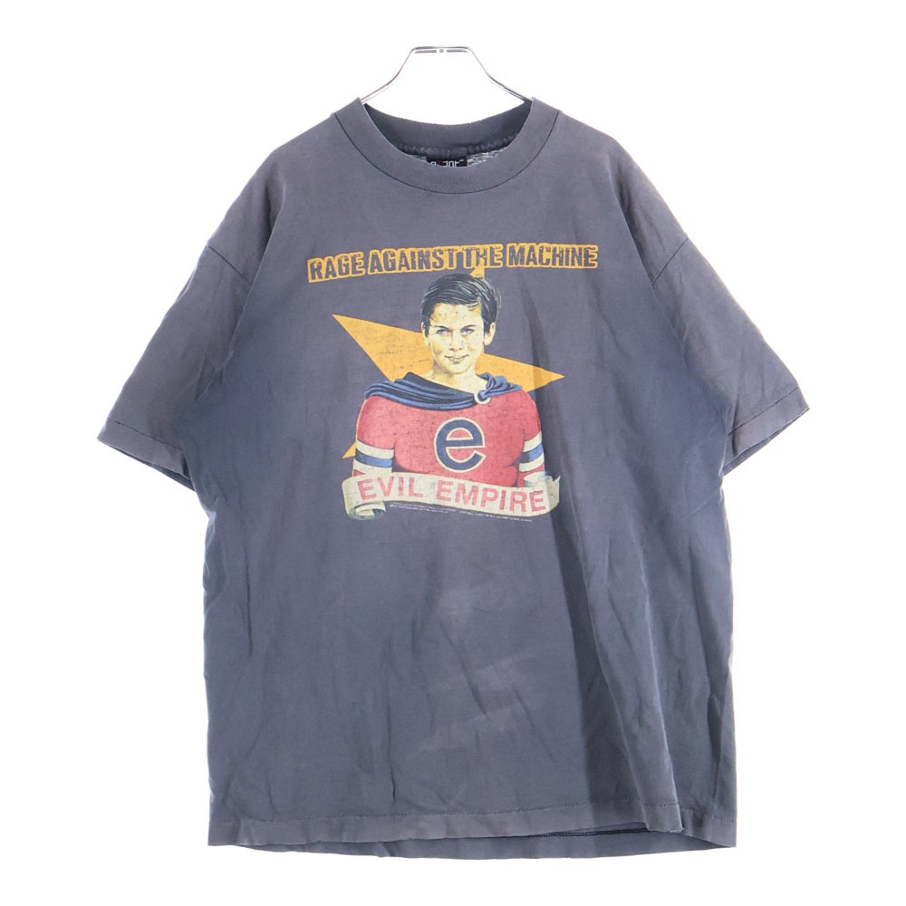 VINTAGE(ヴィンテージ) 90s RAGE AGAINST THE MACHINE 1996 EVIL EMPIRE BLACK TEE レイジ アゲインスト ザ マシーン エビル エンパイア バンド 両面プリント半袖Tシャツ カットソー