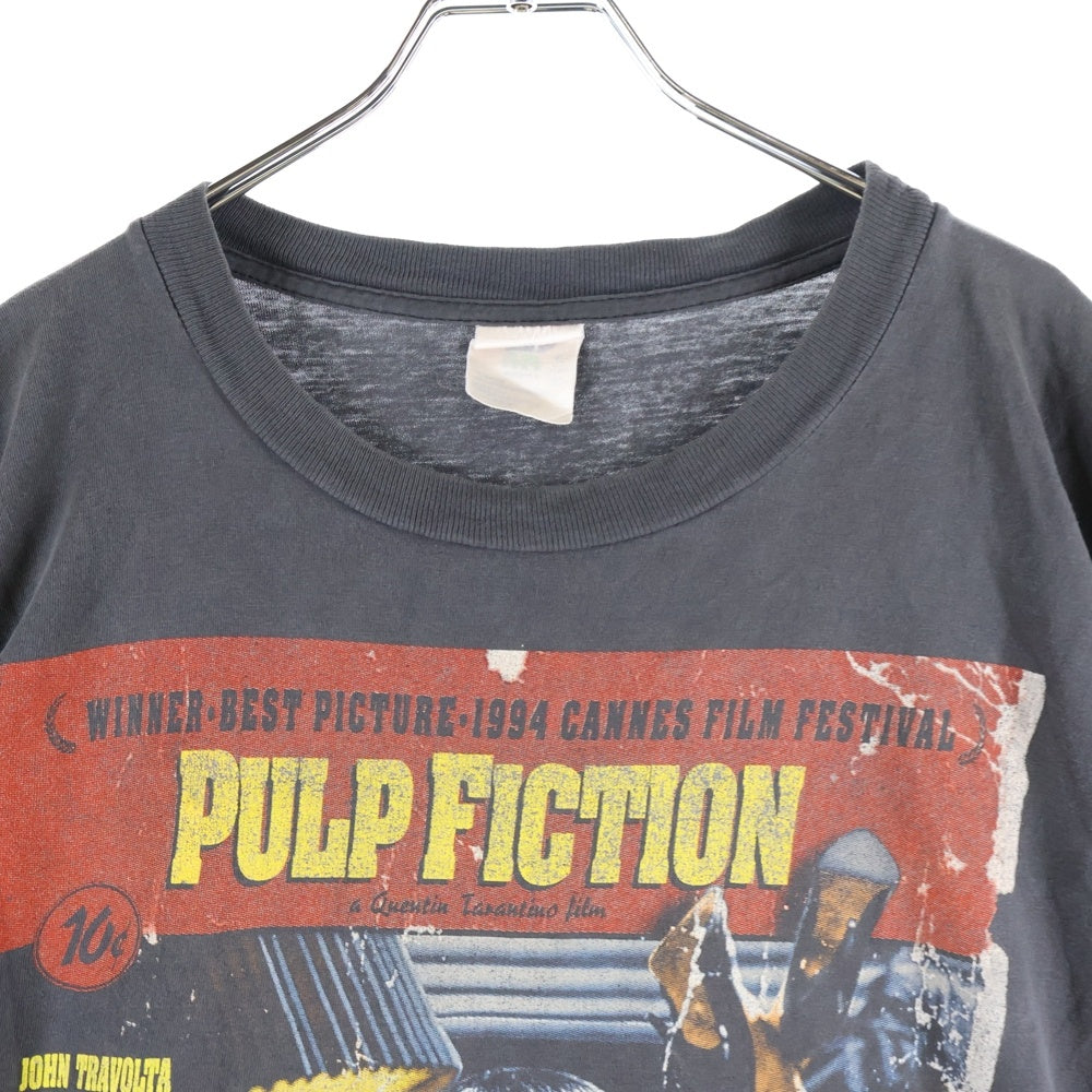VINTAGE(ヴィンテージ) 90s PULP FICTION POSTER DESIGN MOVIE PROMO TEE パルプフィクション 半袖Tシャツ カットソー ブラック