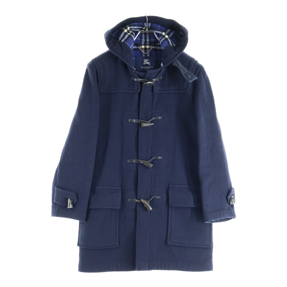 BURBERRY LONDON(バーバリーロンドン) 裏地チェック ダッフルコート ネイビー JR33143